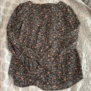 Loft Floral Long Sleeve Top